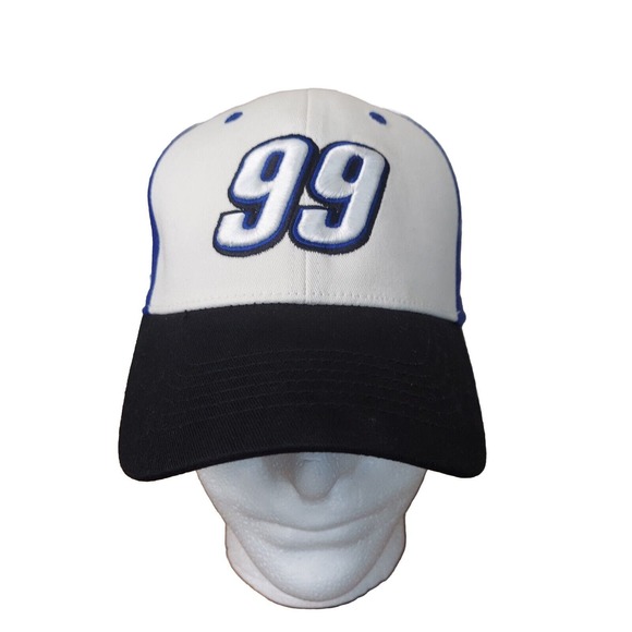 VTG Nascar Hat #99 Carl Edwards Fastenal OneFit Team Blue Collector's Cap Racing - Picture 1 of 7